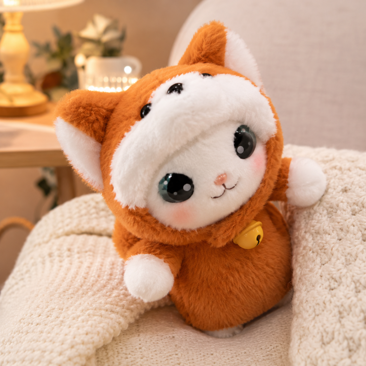 Kawaii Fluffy Cat Fox Plush