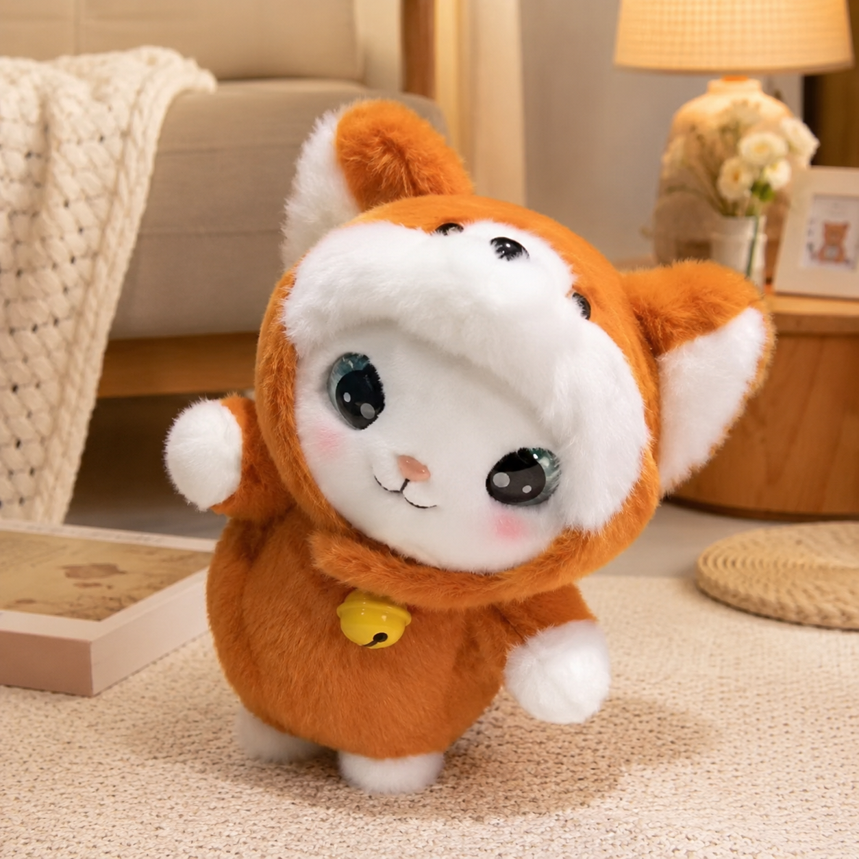 Kawaii Fluffy Cat Fox Plush