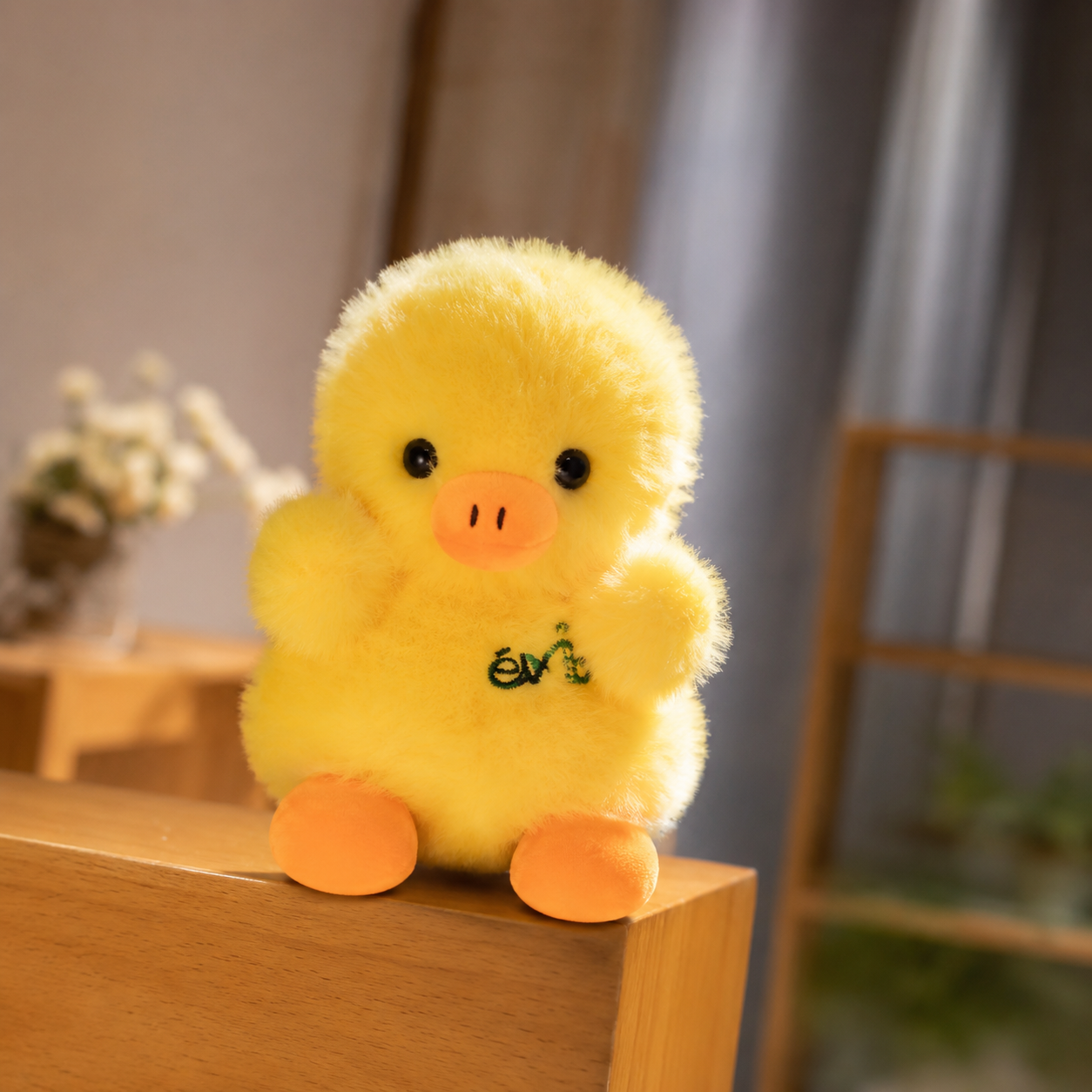 Fluffy Yellow Chick Plush