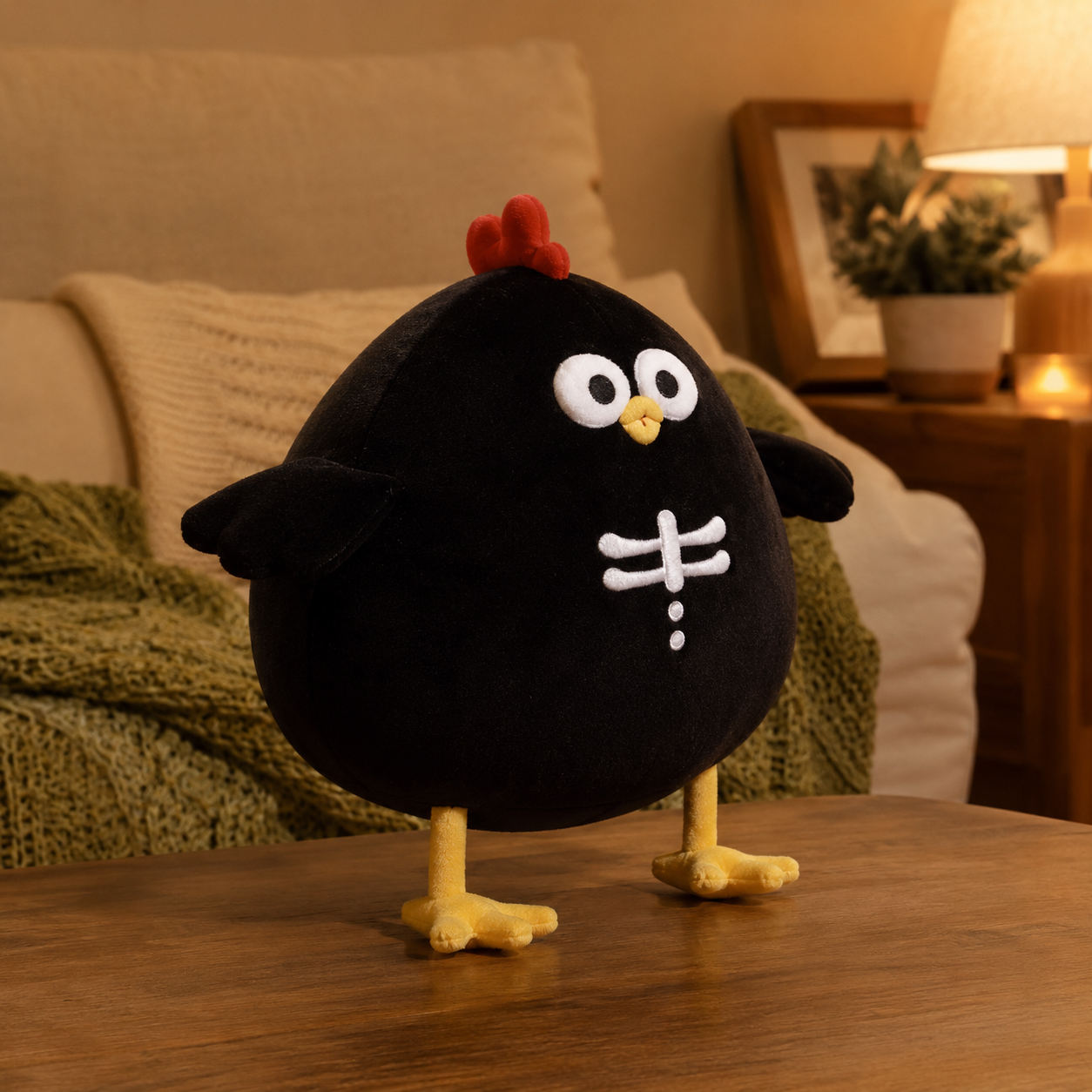 Halloween Skeleton Chicken Plush