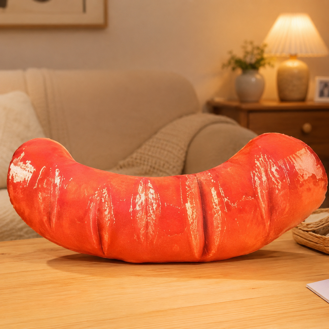 Realistic Sausage Pillow Plush