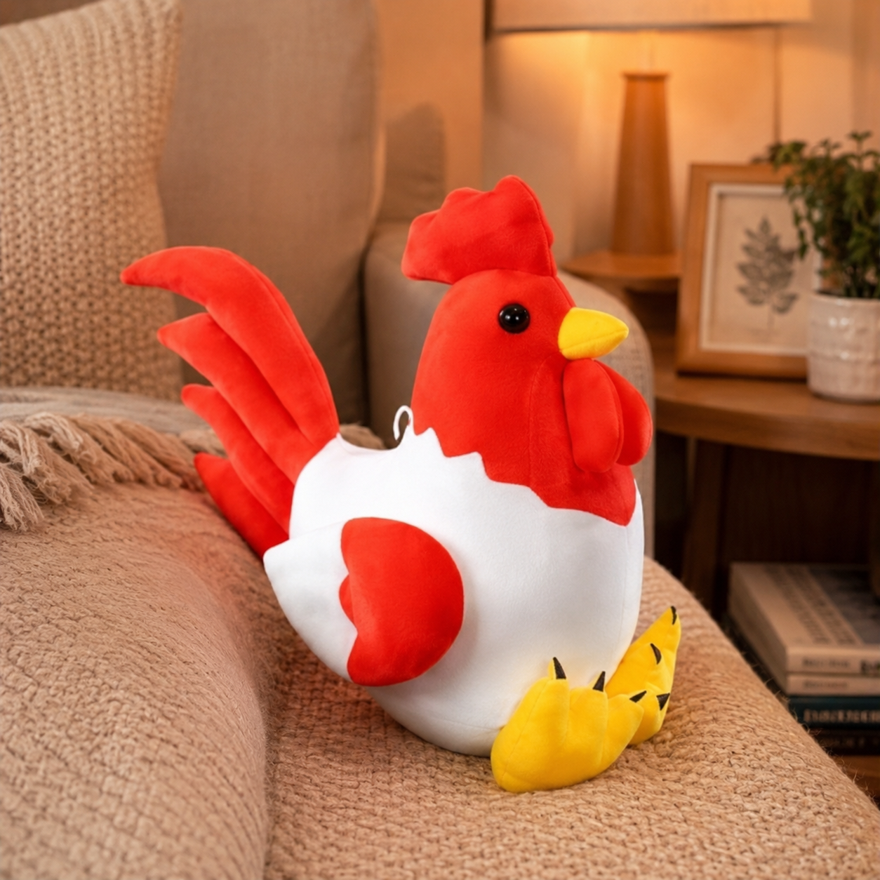 Soft Red Chicken Plush