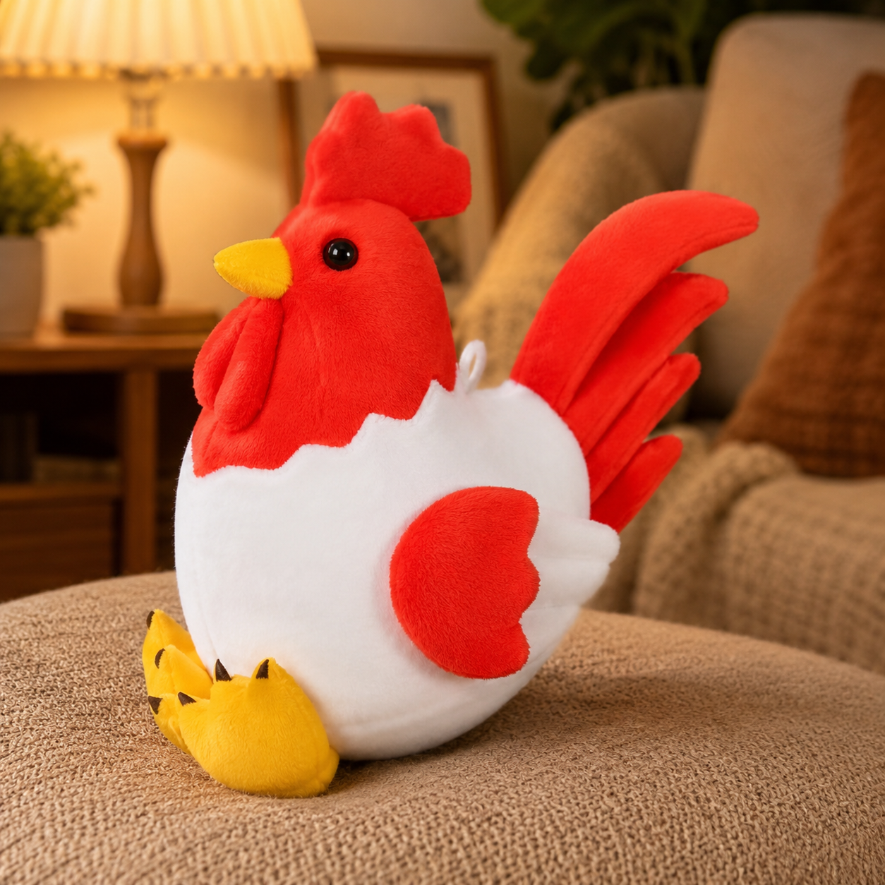 Soft Red Chicken Plush