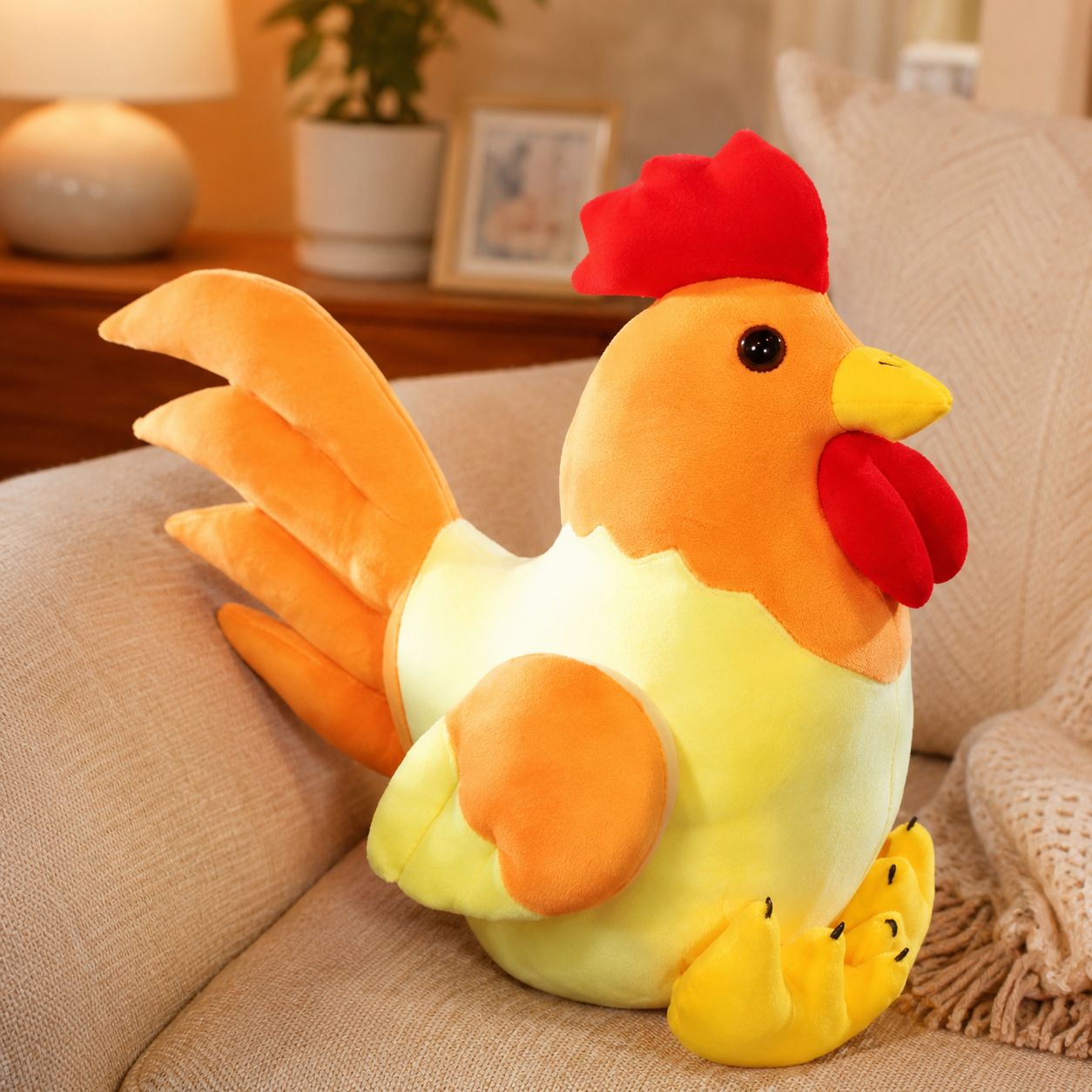Soft Yellow Chicken Plush