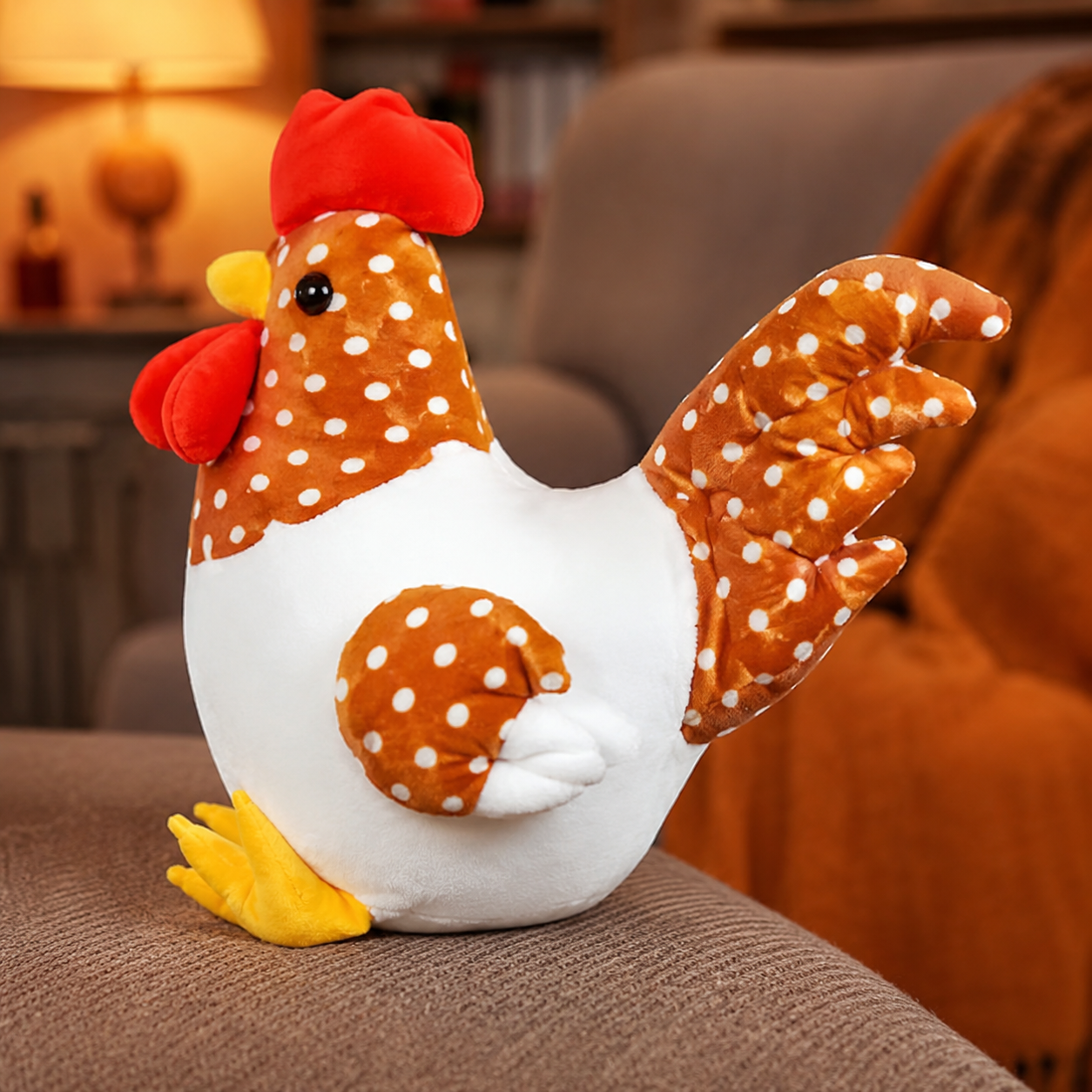 Soft Brown Chicken Plush