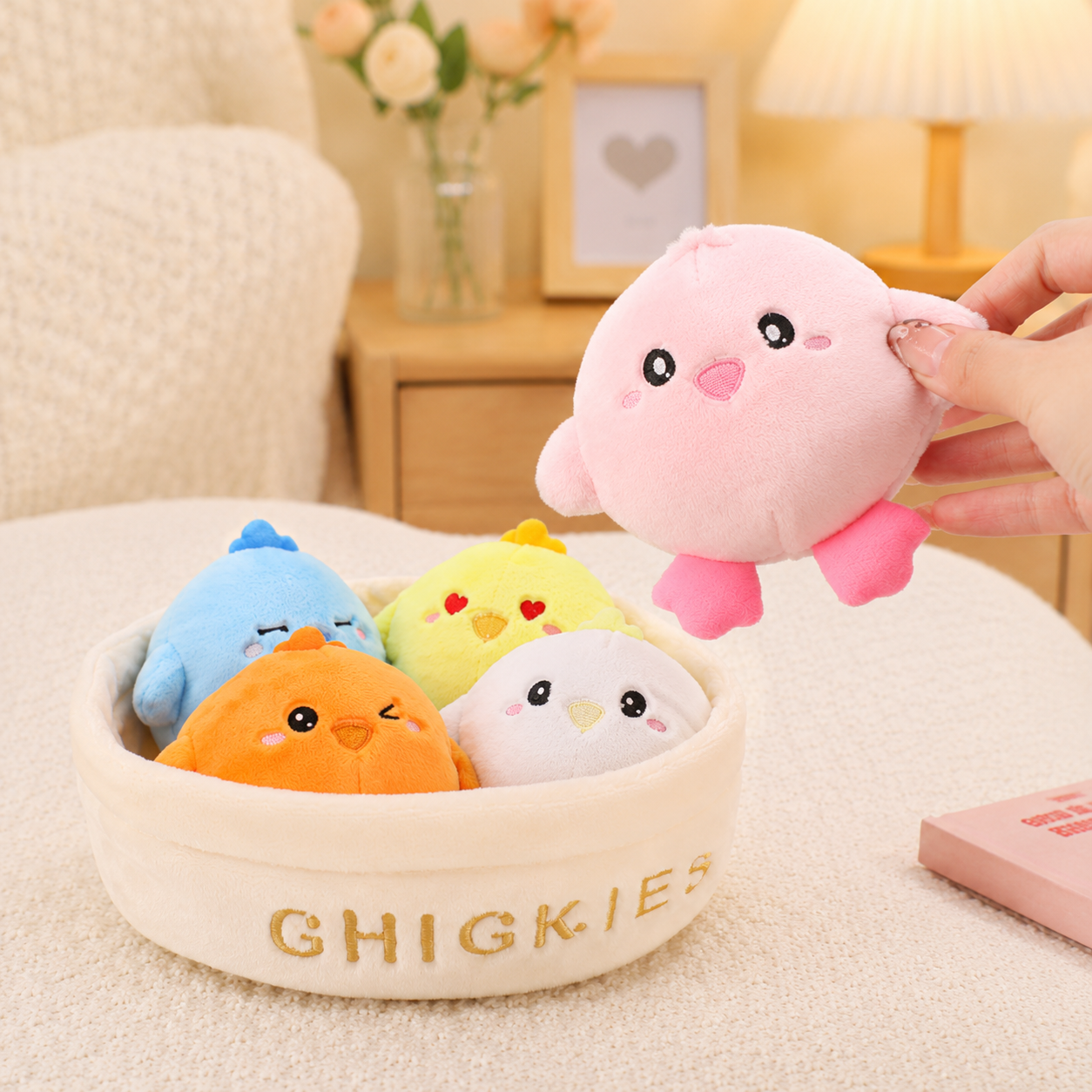 Small Chicks Bucket Plush