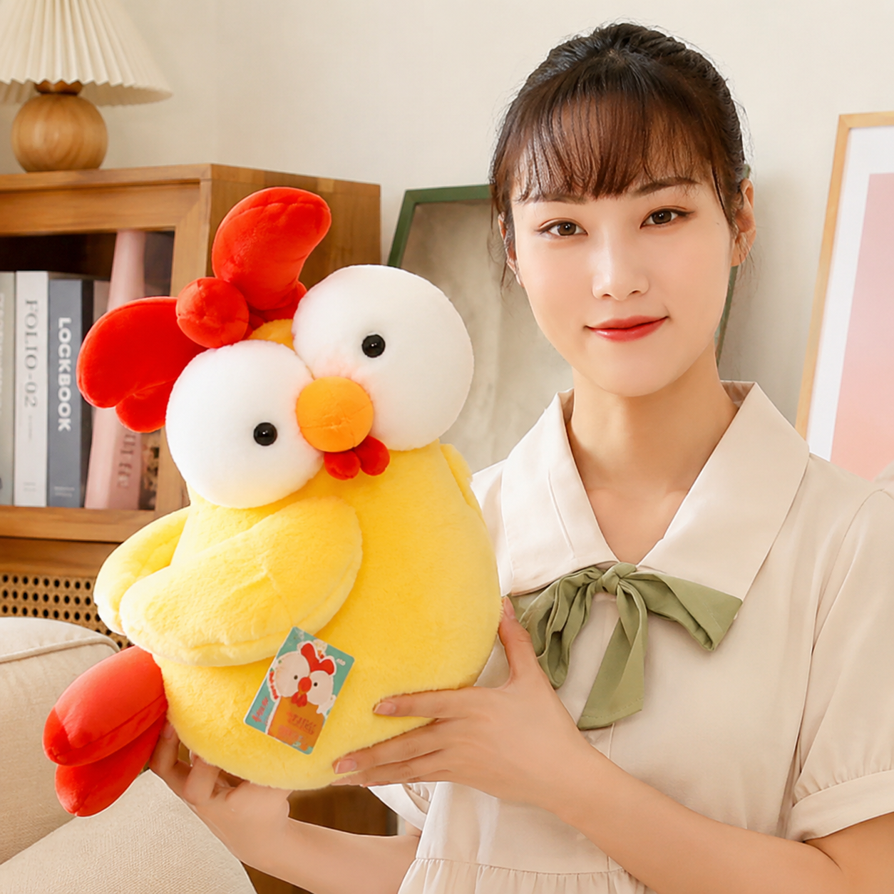 Funny Big Eyes Chicken Plush