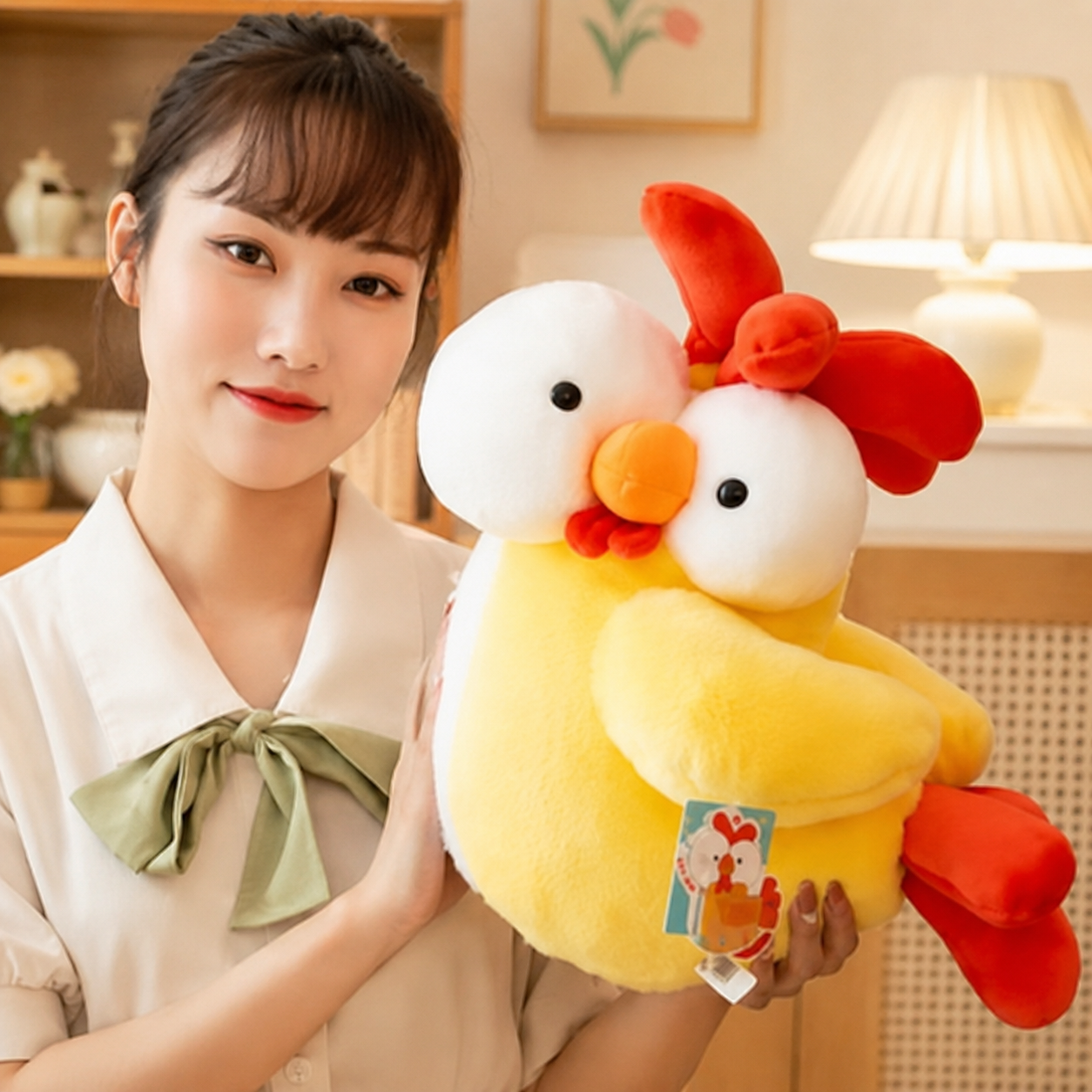 Funny Big Eyes Chicken Plush