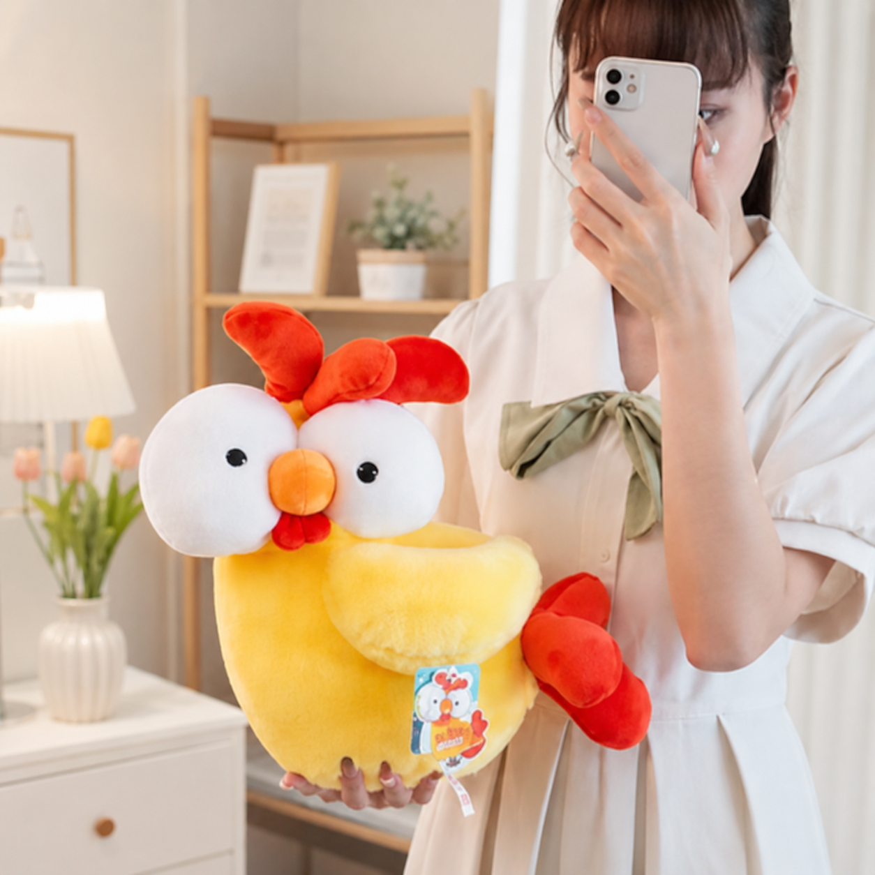 Funny Big Eyes Chicken Plush