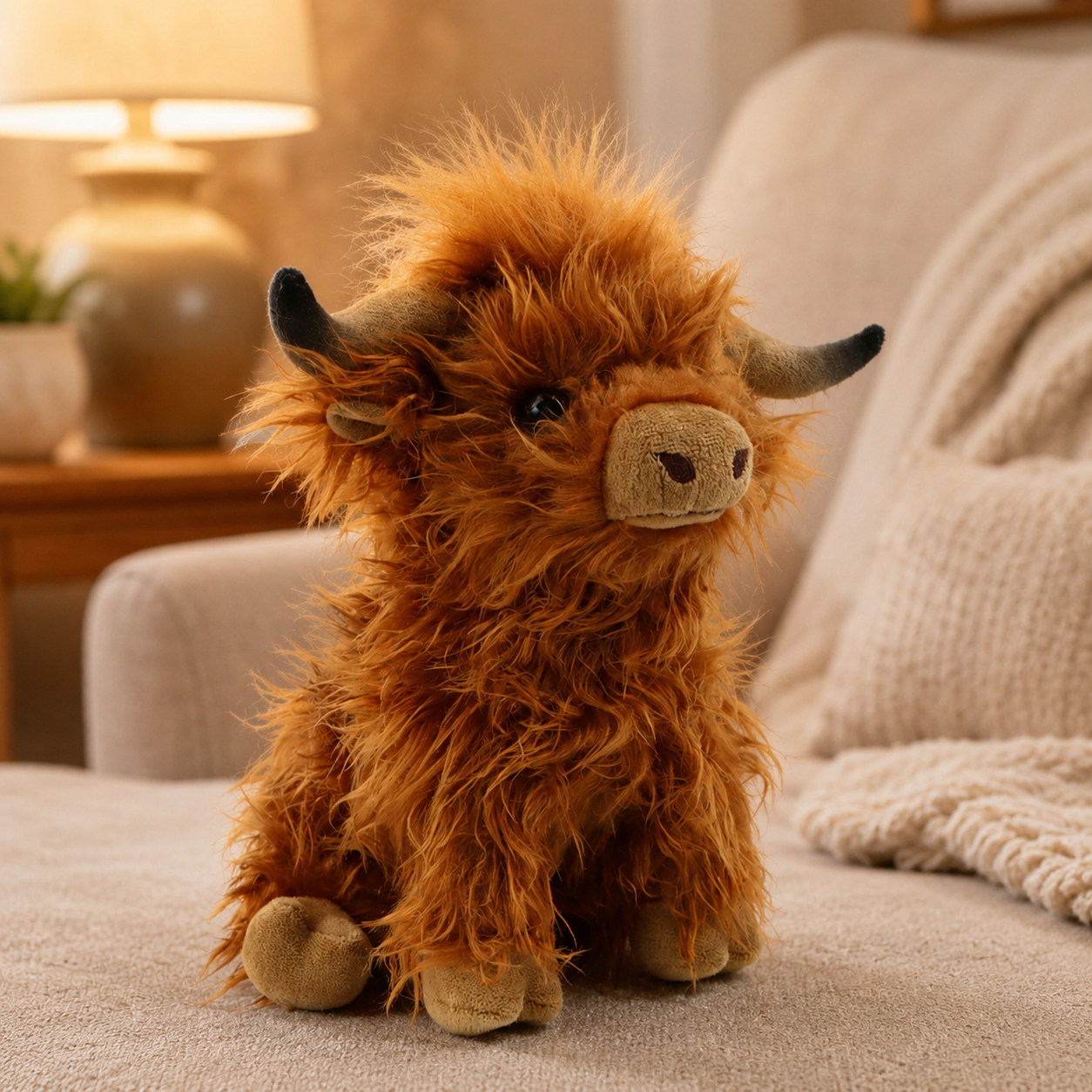 Brown Highland Cow Plush