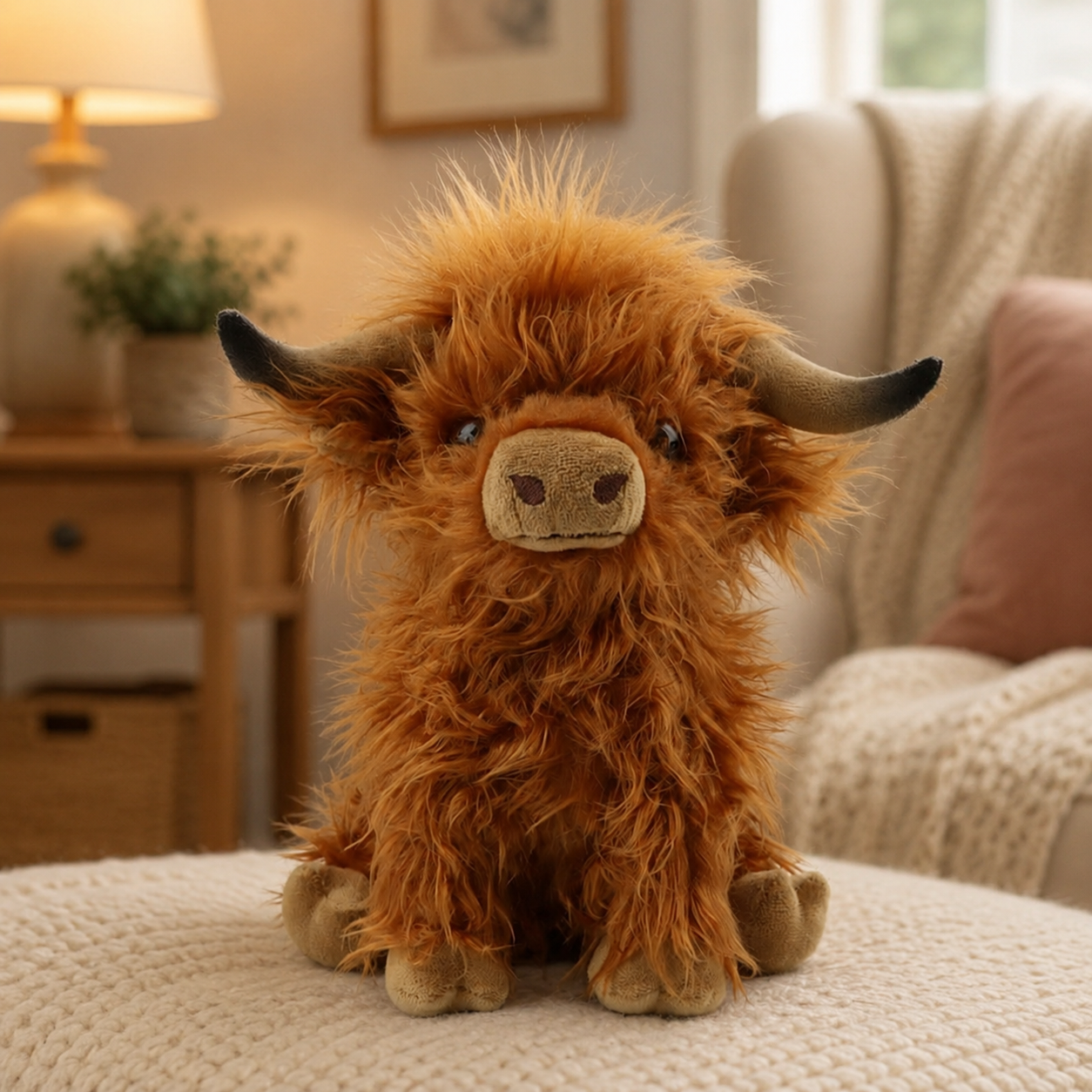 Brown Highland Cow Plush