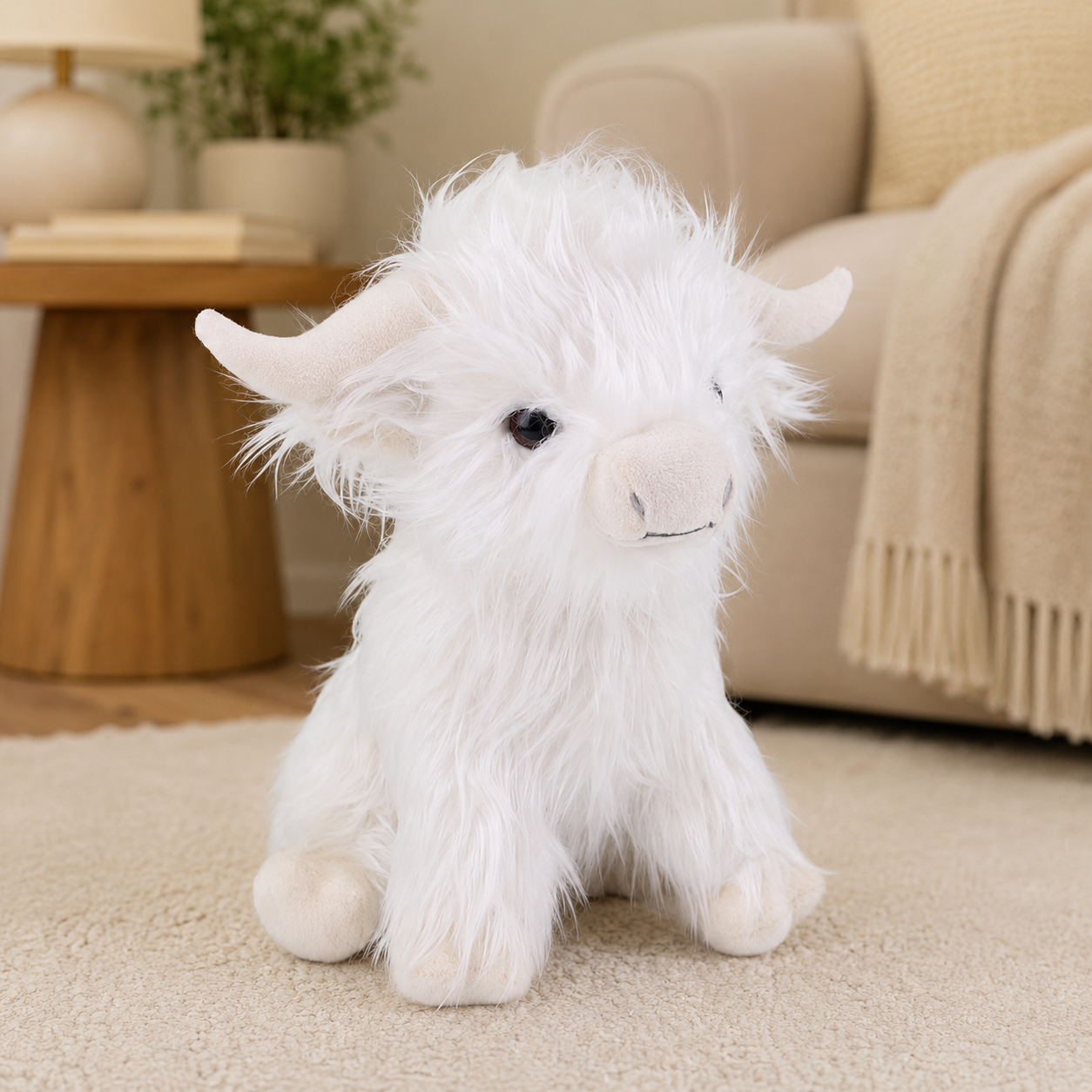 White Highland Cow Plush