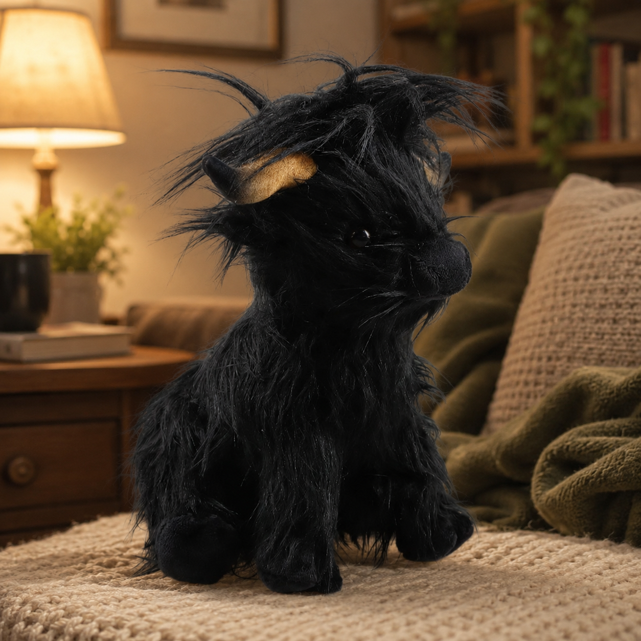 Black Highland Cow Plush