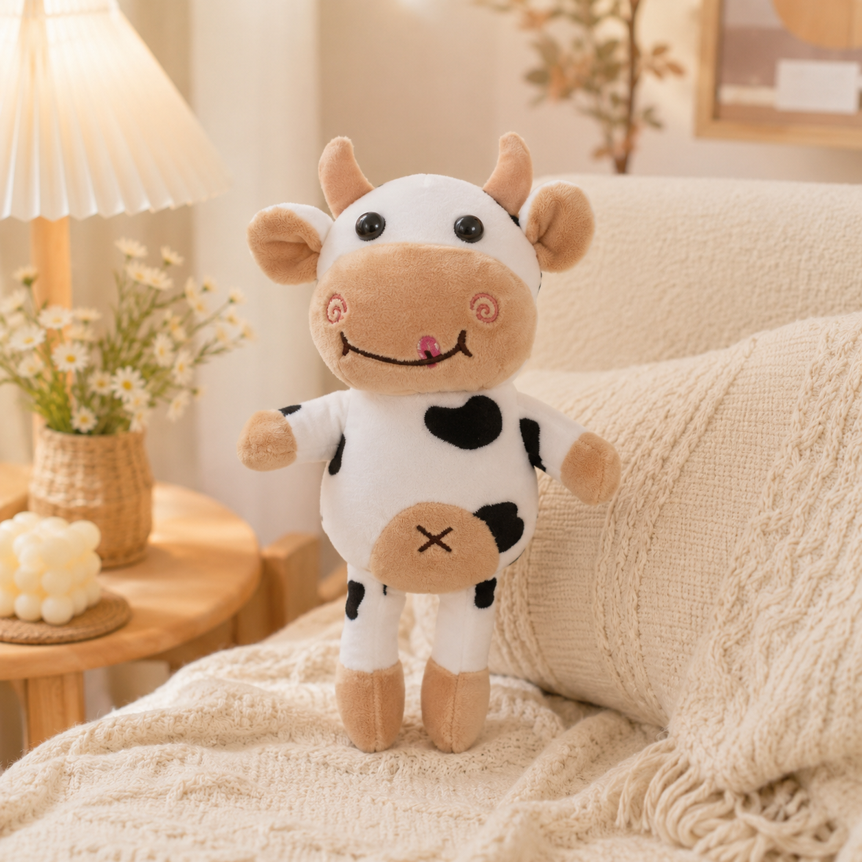 Small Cow Keychain Plush