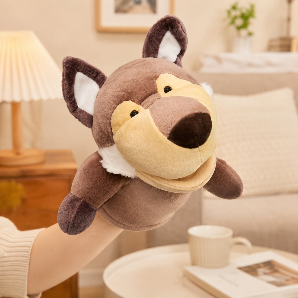 Kawaii Brown Dog Puppet