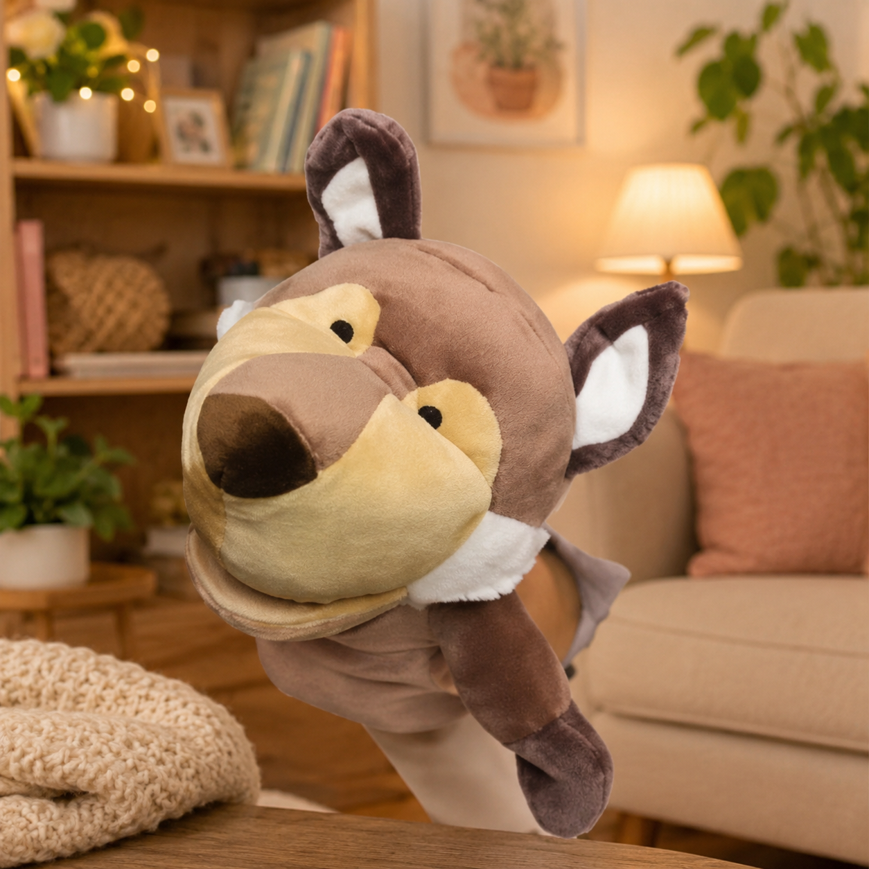 Kawaii Brown Dog Puppet