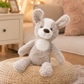 Fluffy Grey Dog Plush