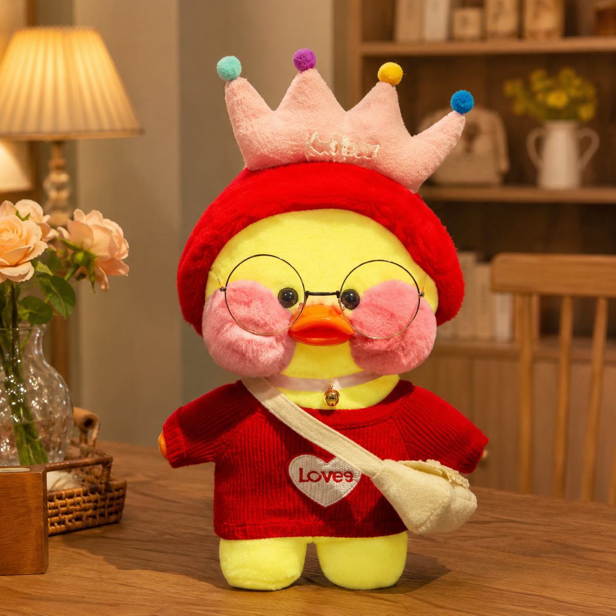 Queen Crown Nerdy Duck Plush