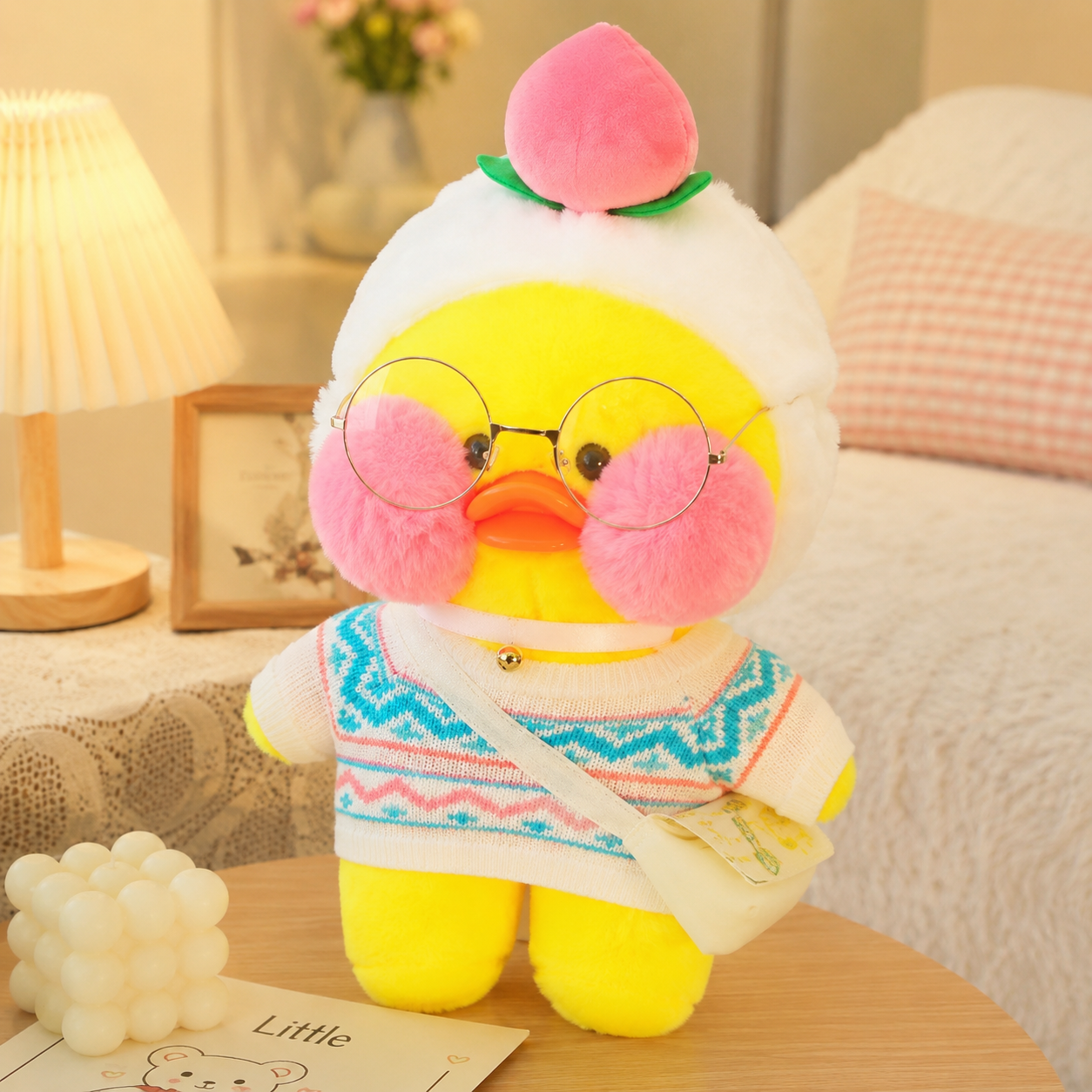 Blue Sweater Nerdy Duck Plush