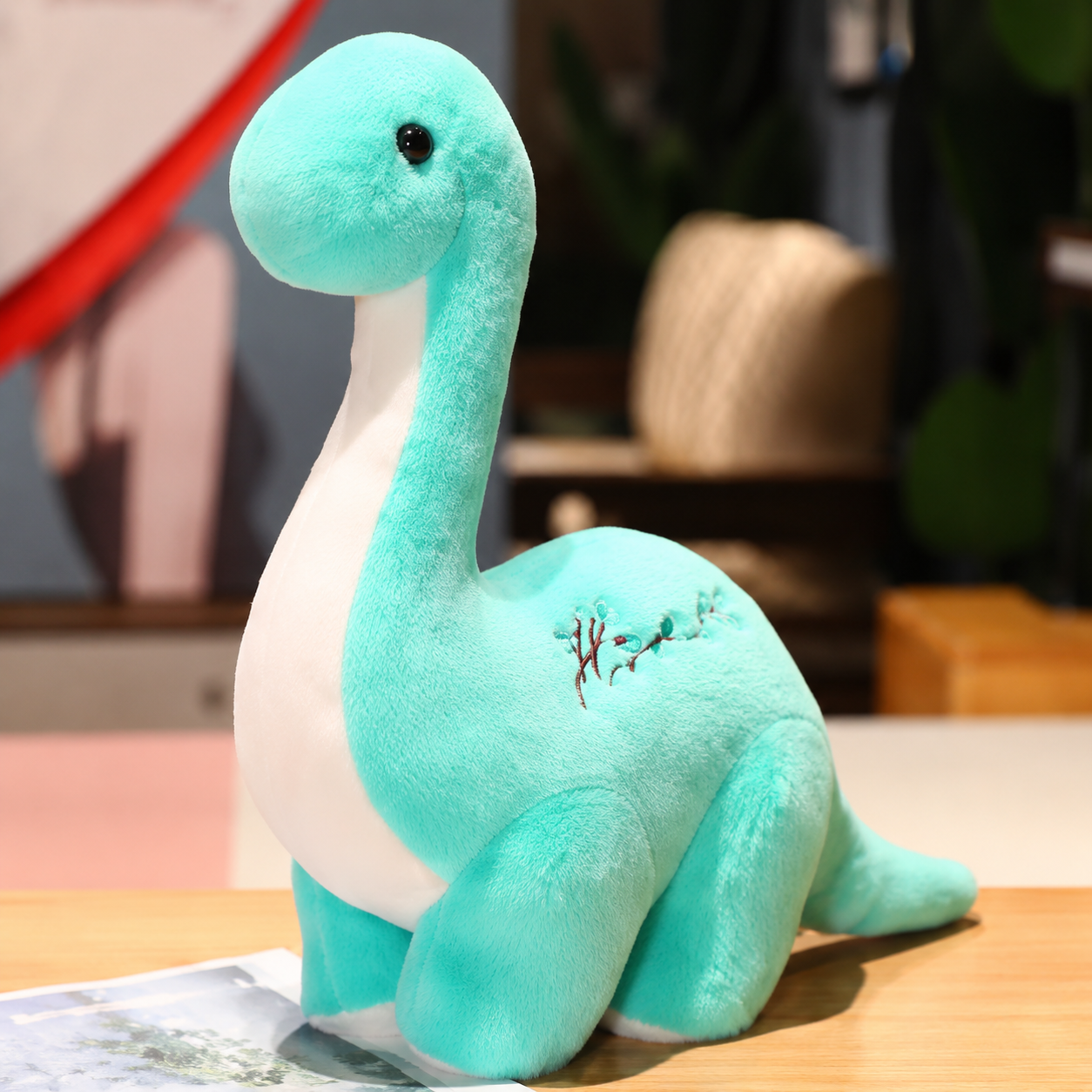 Soft Blue Dinosaur Plush