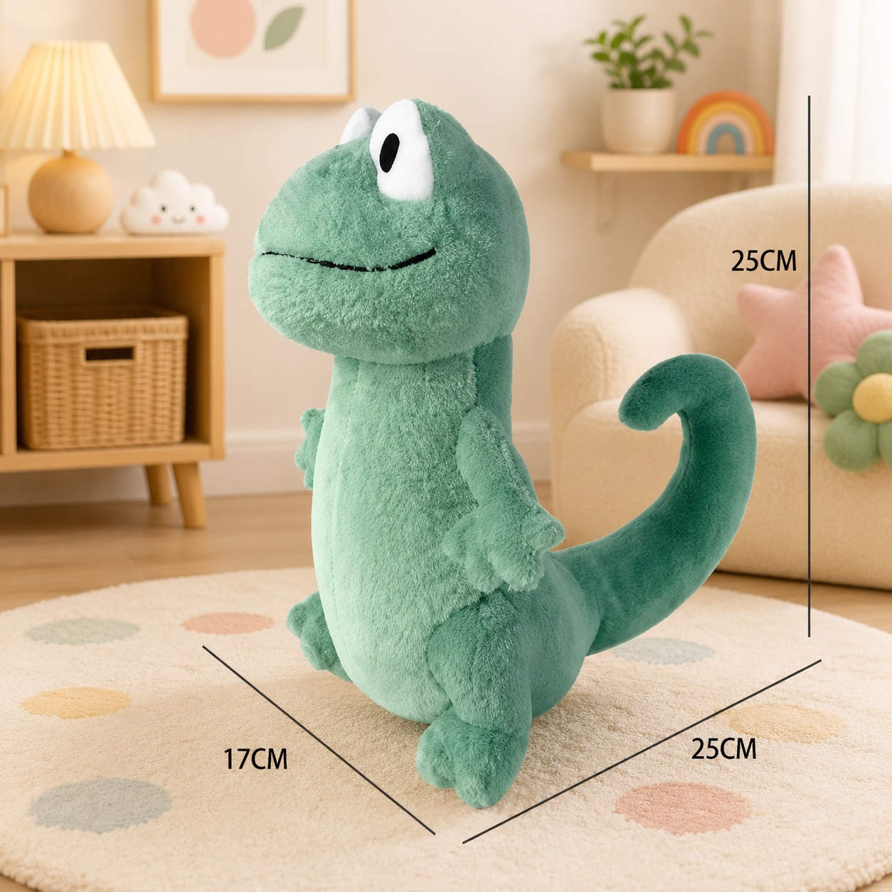 Adorable Green Lizard Plush