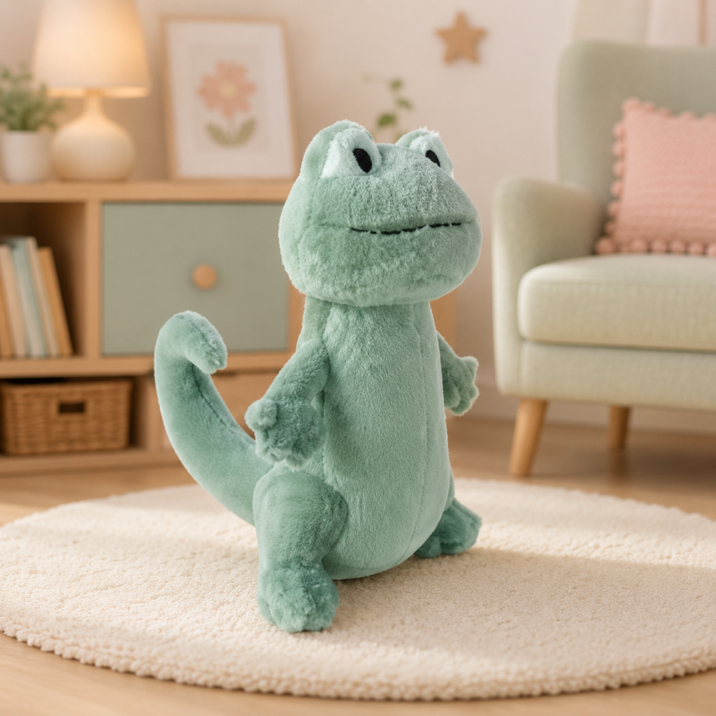 Adorable Green Lizard Plush