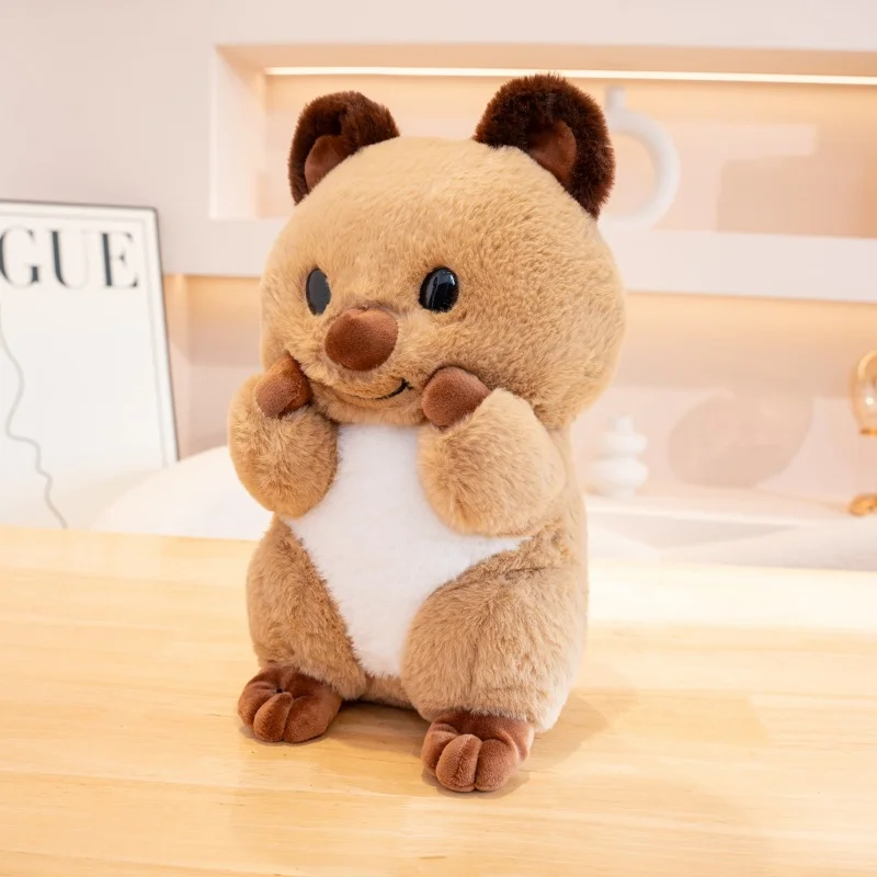 Adorable Fluffy Quokka soft toy with a cozy decorative character design