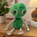 Green Fluffy Alien Plush