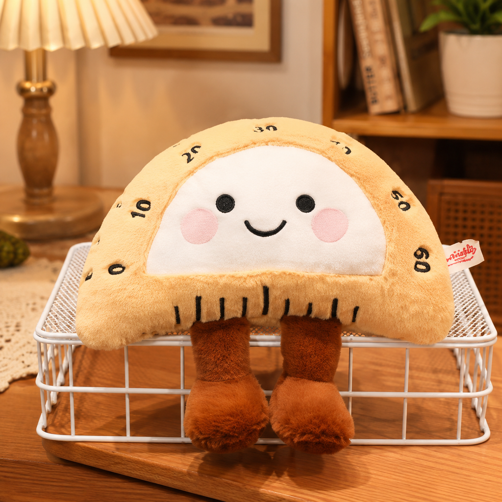 Happy Fluffy Protractor Plush