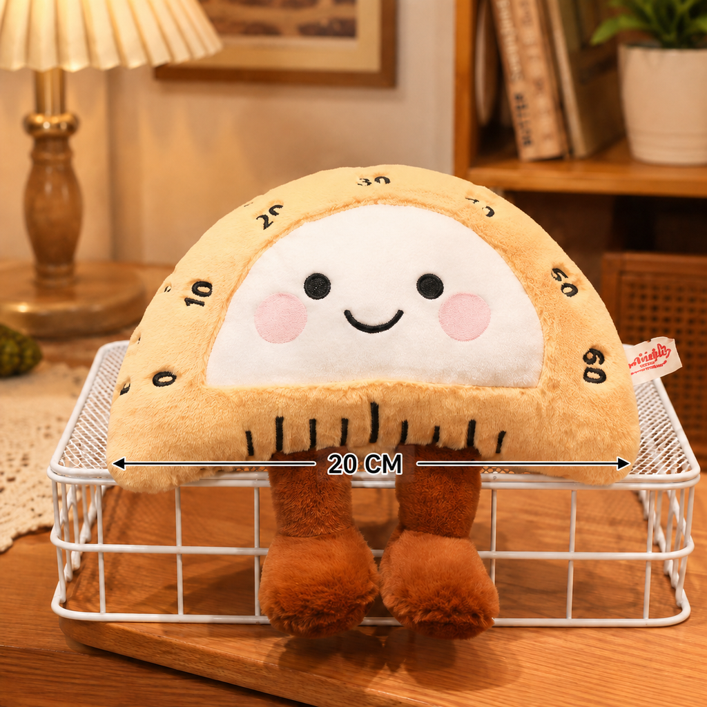 Happy Fluffy Protractor Plush