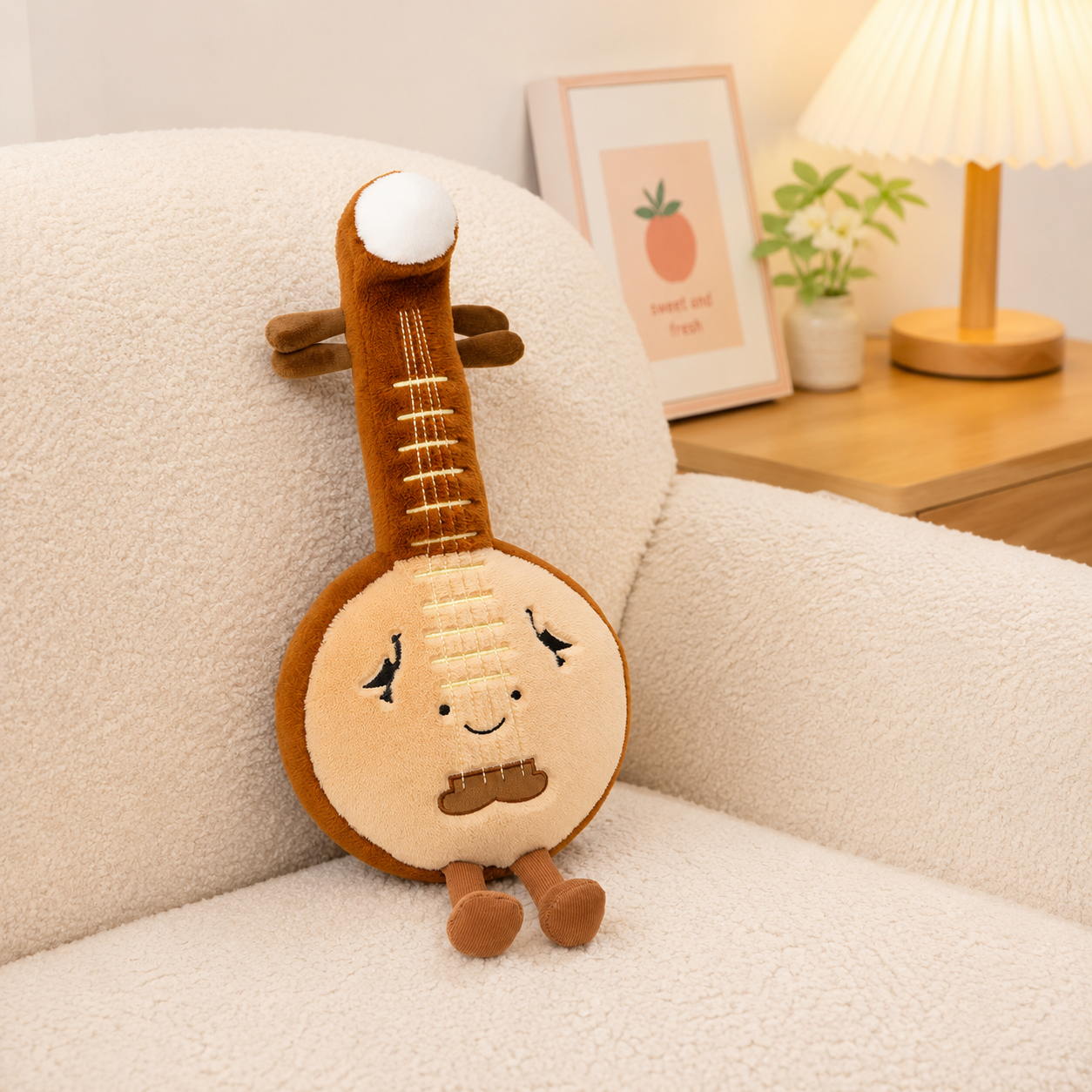 Happy Ruan Moon Guitar Plush