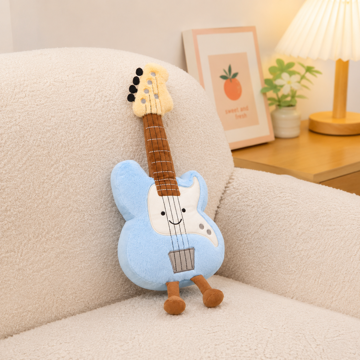 Happy Electric Guitar Plush