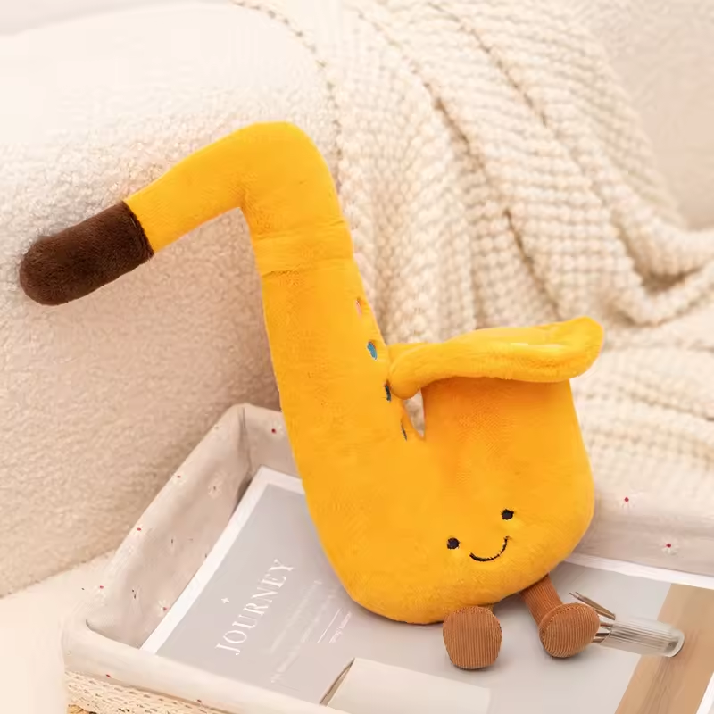 Happy Fluffy Saxophone Plush