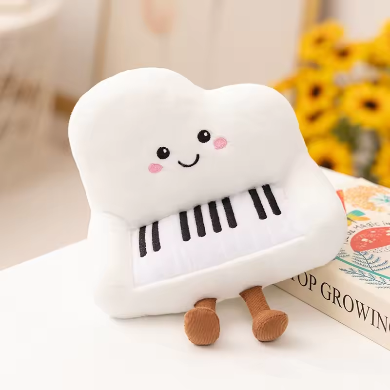 Happy Fluffy Piano Plush