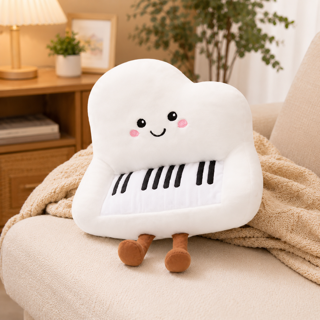 Happy Fluffy Piano Plush