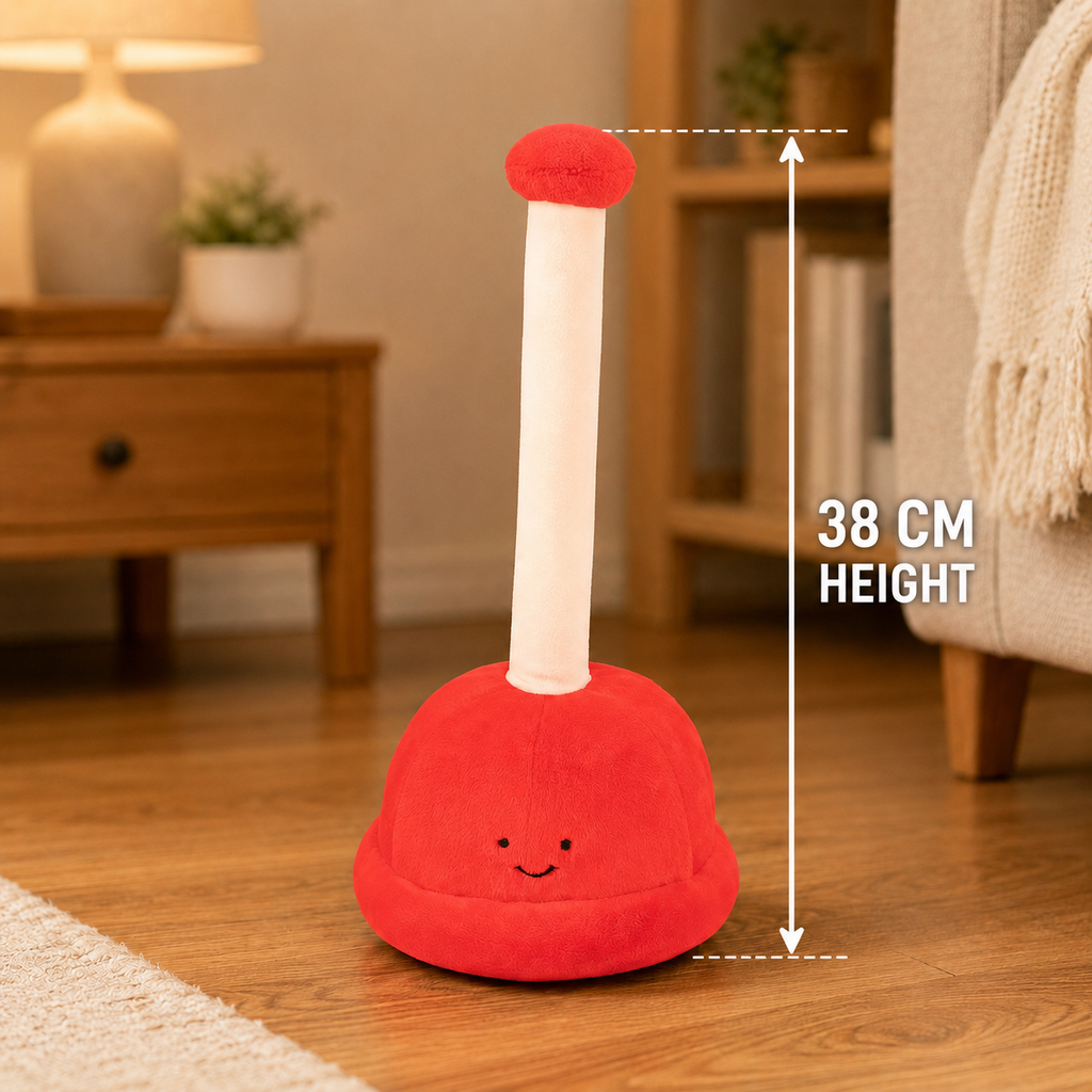 Happy Fluffy Plunger Plush