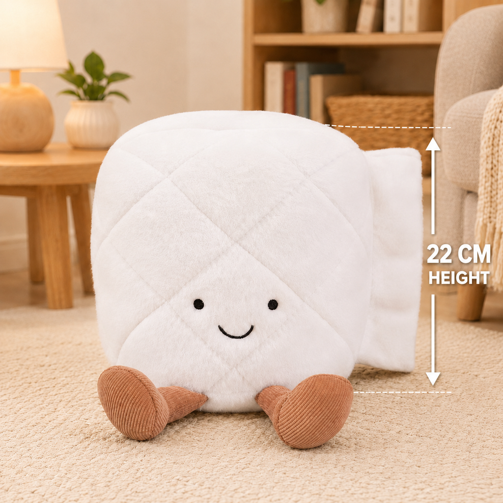 Happy Fluffy Toilet Paper Roll Plush