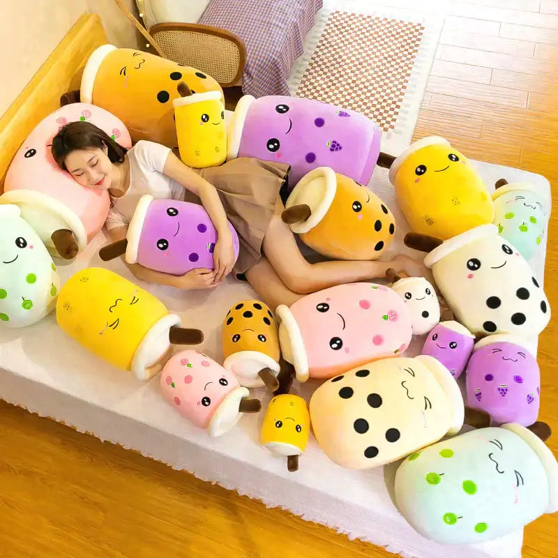 Blushing Green Bubble Tea Plushie