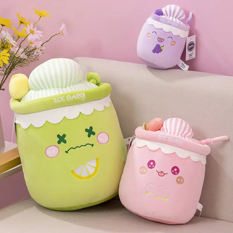 Adorable Grape Bubble Tea Plushie