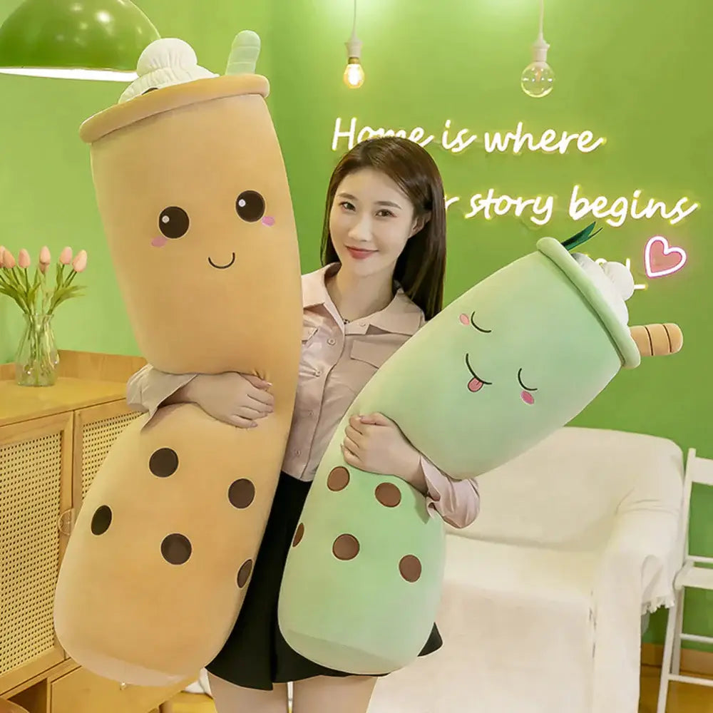 Classic Long Bubble Tea Pillow Plushie