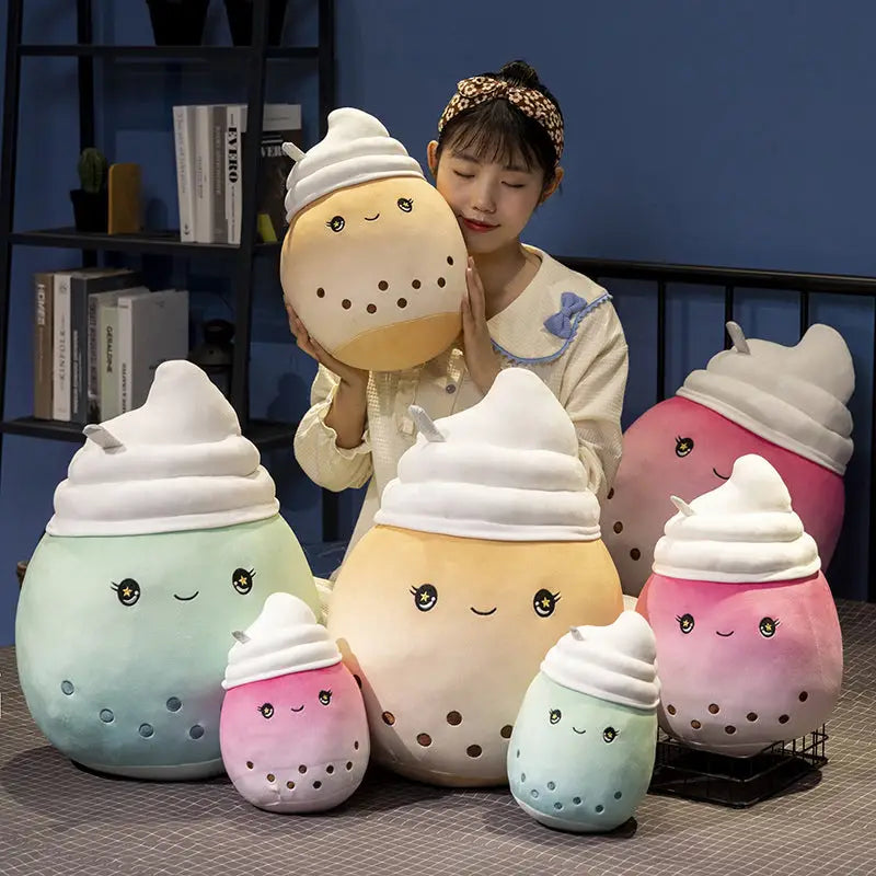 Green Ice Cream Bubble Tea Plushie