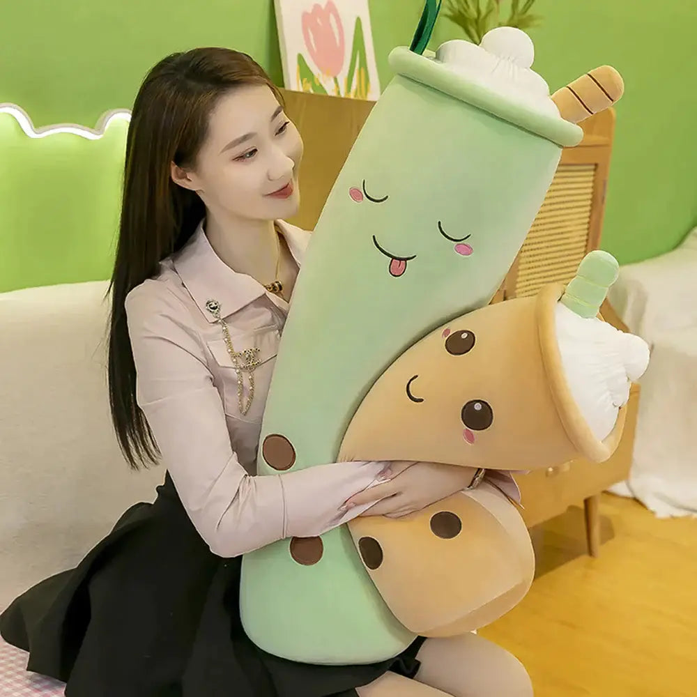 Classic Long Bubble Tea Pillow Plushie