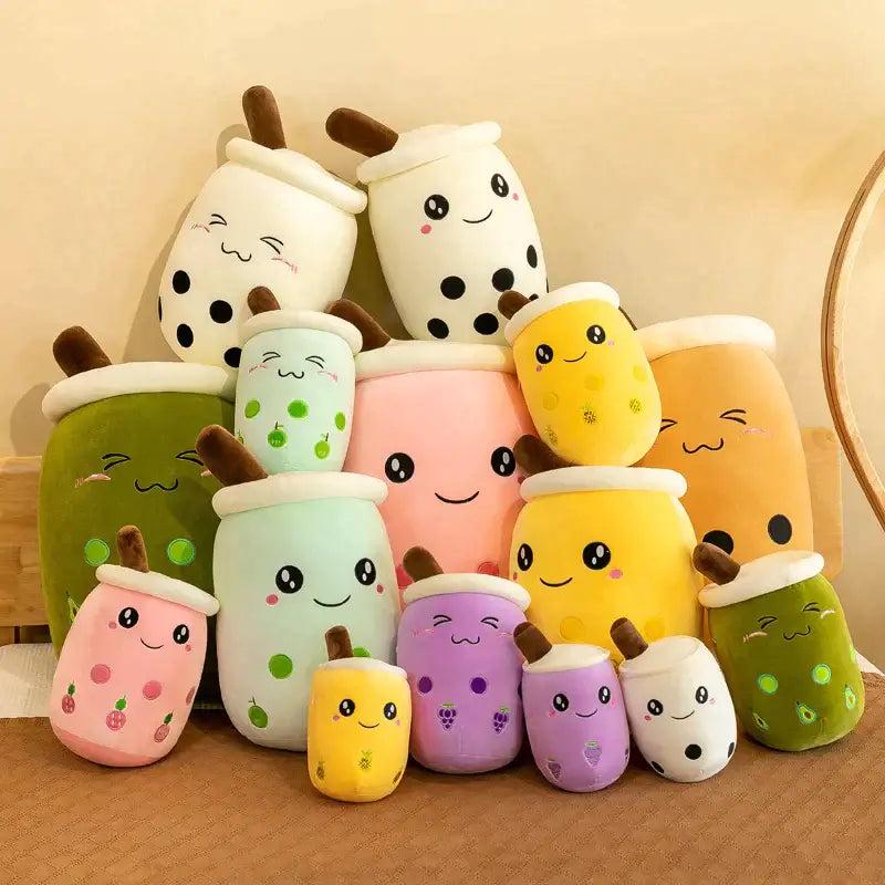 Cute White Bubble Tea Plushie