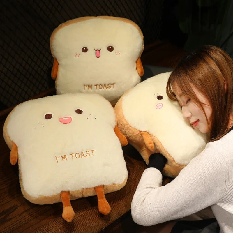 Angry Toast Plush Pillow