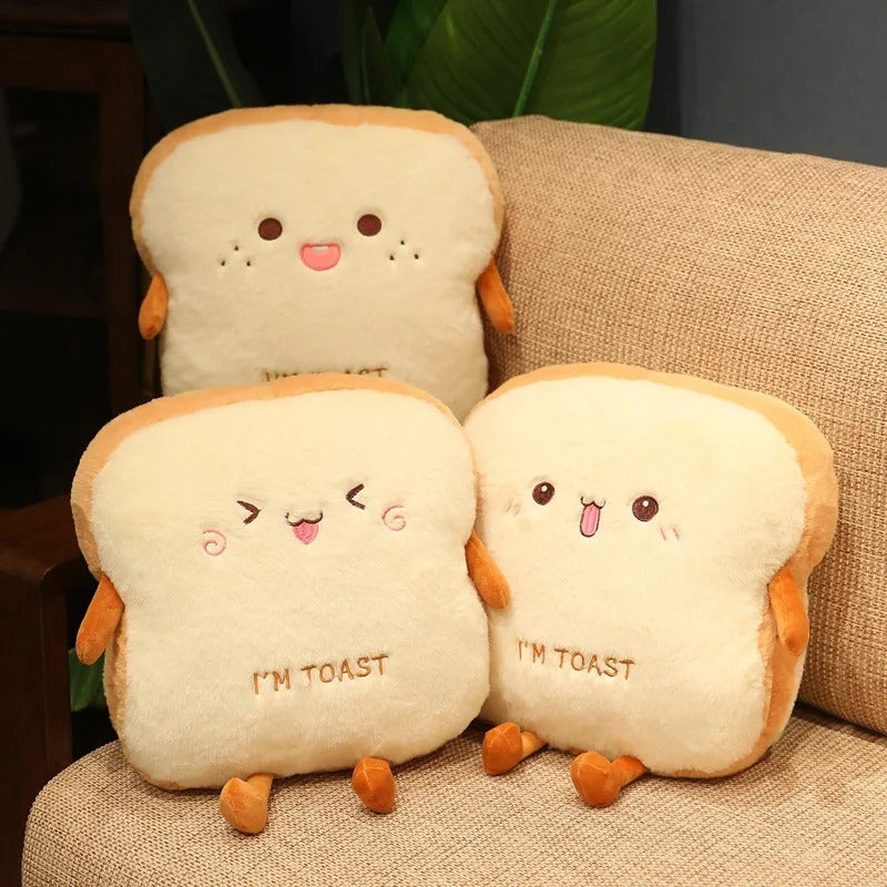 Angry Toast Plush Pillow