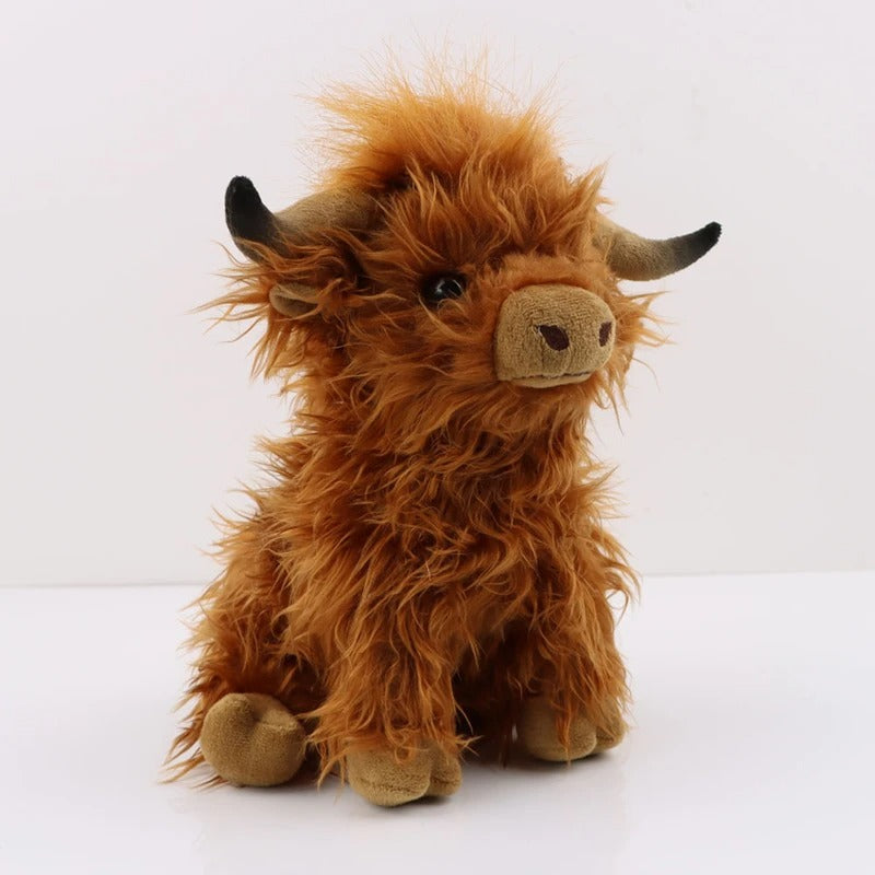 Brown Highland Cow Plush