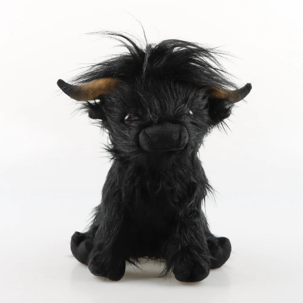 Black Highland Cow Plush