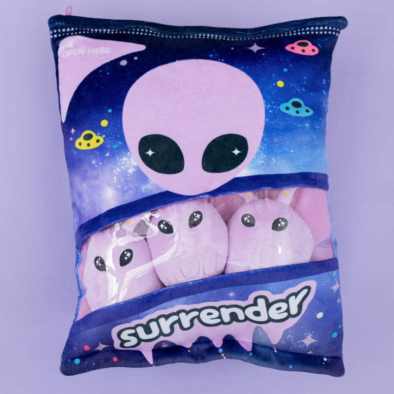 Purple Alien Stuffed Bag