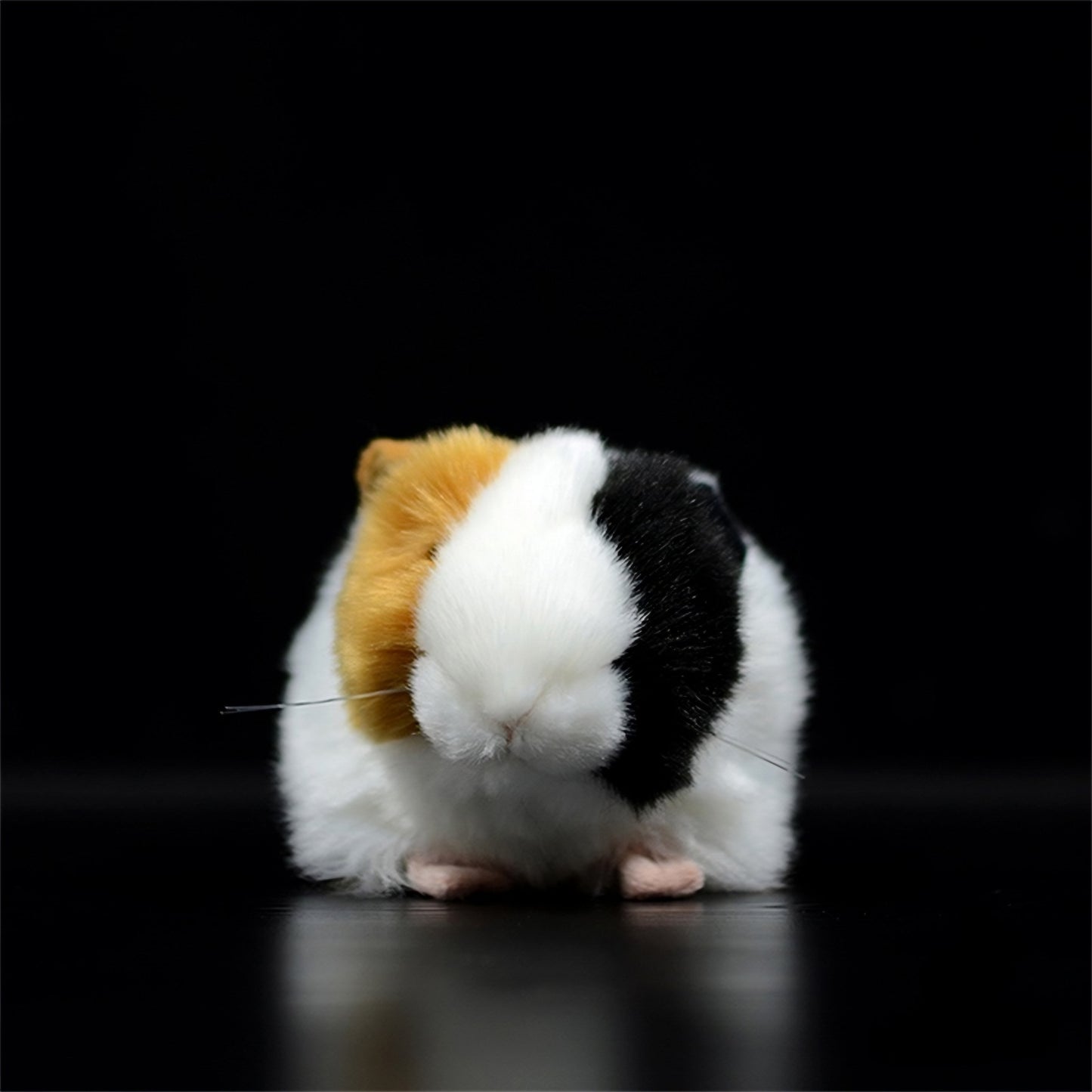 Realistic Tricolour Guinea Pig Plush