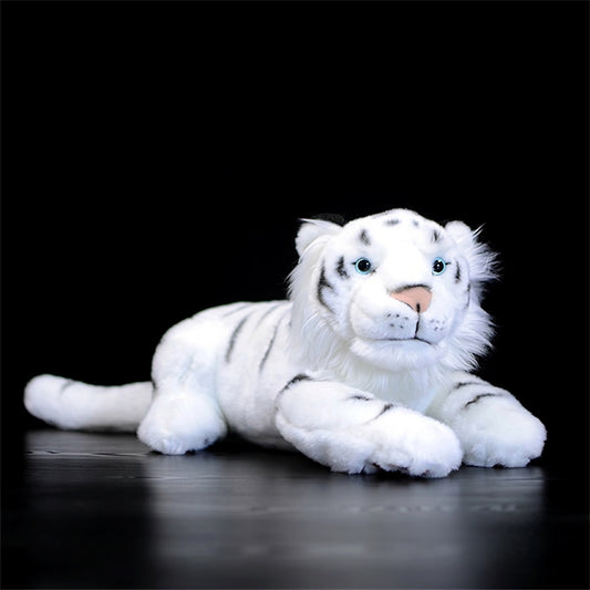 Realistic White Tiger Plush